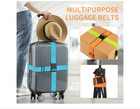 4 Pack Luggage Straps 79  Long Belts Keep Suitcase Secure  Tsa Approved
