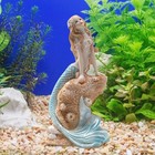 Mermaid Miniature Aquarium Decorations Resin Statue Figurine Fish Tank Ornament