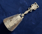 German Village Repouse 800 Silver Shovel Scoop Spoon 4-3 8  Weisser Turm