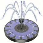 Solar Power Bird Bath Fountain Pump Upgrade 1 4w Solar Fountain With 4 Nozzle