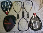 Head Titanium Ti Hurricane Xl   Endeavor Oversize Racquetball Racquets  3 Total 