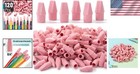 120 Pack Pink Pencil Top Erasers - Latex-free  No-smudge Perfection For Students