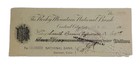 1904 Bank Check  The Rocky Mountain National Bank  Central City  Co