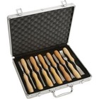 12 Piece Professional Hss High Speed Wood Carving Chisel Tool Set