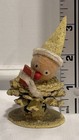 5 Vintage Shiny Brite Pinecone Christmas Pixie Putz Gnome Ornaments Japan   Tree