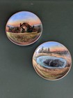 Antique Yellowstone Park Jonroth Germany Plates C a  Hamilton Old Faithful 4 25 