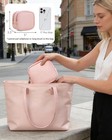 Xiaoler 2pcs Small Makeup Pouch  Double Zipper Cosmetic Bag  Travel Makeup Ba   