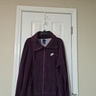 Nike Women s Xl Full Zip Hoodie Plum Purple Fleece Casual Sweatshirt
