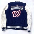 Washington Nationals Jh Design 2019 World Series Champions Reversible Fleece L