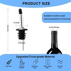 2 Pack Stainless Steel Pour Spouts Bottle Pourer Olive Oil Vinegar Dispenser    