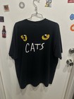 Vintage 80s T-shirt 2xl Black Cats Broadway Musical Promo