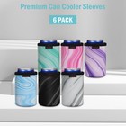 6 Pack 12oz Standard Can Cooler Sleeves