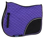 Horse Quilted All Purpose English Saddle Pad Tack Trail Riding Purple 72f05