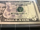 Fancy Serial Number  5 Dollar Bill Federal Reserve Note 6 Of A Kind 5 In A Row