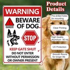 Beware Of Dog Sign 2pcs - Dogs Signs For Fence  Do Not Enter Red 