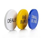 3pcs Small Blind  Big Blind And Dealer Poker Buttons 