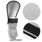 2pcs Dual Side Camera Flash Diffuser Softbox 2 In 1 Silver And White Reflector