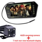 7  Tft Lcd Car Monitor Mp4 Player  Camera  Dvd vcd tv Night Vision Bluetooth Usb