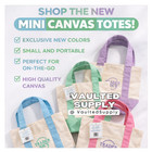 Trader Joe   s Mini Spring Pastel Canvas Tote Bags 4 Pack Reusable Gift Tote