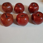 Lot Of 6 Red Apples Artificial Fake Fruit Home Decor Table Centerpiece Realistic