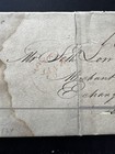 Stampless Cover Folded Letter 1829  Boston To New York