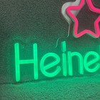 Heineken Red   Green Led Lighted Sign
