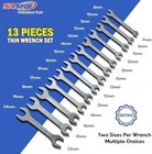 Double Ended 8mm Thru 24mm Cone Wrench Spanner 10 Pcs Tool Kit Bicycle Bike Set