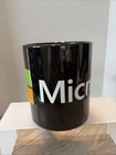 Official Microsoft Logo Black Ceramic Coffee Mug Cup Tech Corporate Promo Swag