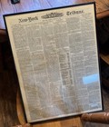 New York Tribune march 31  1873 framed certificate Of  Authenticity