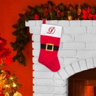 Christmas Stocking Letters - Iron On Monogram Script Letter Patches