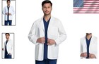 Durable 30-inch Men s White Lab Coat With Pockets For Doctors   Medical Staff