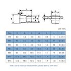 10x M3-m12 Flat Head Metric Threaded Blind Rivet Nut Insert Rivnut Nutsert Screw