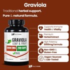 Graviola Capsules Leaf And Fruit Extract 5000mg   200 Capsules   High Potency