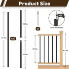 40 Pack Deck Railing Balusters Round Stair Porch Staircase Spindles 3 4  Hollow