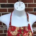 Quilted Reversible Holiday Apron No Tags Vintage