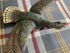 Wild Turkey Fliers Club Flying Turkey Wall Plaque  Hangs On The Wall -damaged-