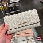 Michael Kors Travel Trifold Wallet Wristlet Women Wallet Purse