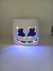 Marshmallow Dj Mask Full Head Halloween Cosplay Led Helmet