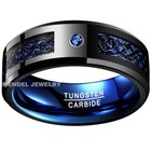 Mendel Mens Tungsten Carbide Celtic Knot Wedding Engagement Band Ring Size 7-15