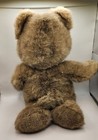 Vintage Applause Teddy Bear Plush 16  Tall 1988 Original Bow Light Brown 