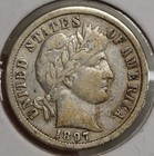1897-o Barber Dime  Choice Fine To Very Fine  Scarce     1103-10