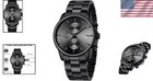 Men s Quartz Chronograph Watch With Stainless Steel Bracelet  Auto Date