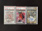 Huge Sports Card Collection Lot  500  Cards Autos Patches Graded Psa Box   More 