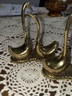 Seiden Solid Brass Swan Figurines Vintage Set Of 5 - Love Swans