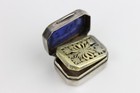 One 1808 Birmingham John Shaw Sterling Mounted Glass Vinaigrette