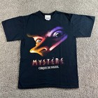 Vintage Cirque Du Soleil Mystere Shirt M Black Treasure Island Las Vegas 90s