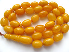 Amber Rosary Islamic Prayer 33 Beads Baltic Genuine Stone tasbih Misbaha Kahrama