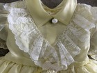 Vintage Sheer Yellow Lace 3t Dress Pageant Party Tlc