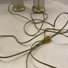Table  Lamps Clear Crystal  brass Quantity 2  Both Work  