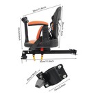 Child Bike Seat For Kids - Front Mounted  Adjustable   Comfortable 30  29cm